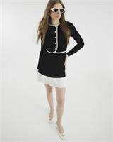 River Island Womens Mini Dress Black Long Sleeve Knitted Button Detail - 12 Regular