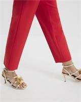 River Island Womens Sandals Gold Floral Trim Heeled Open Toe Summer Shoes