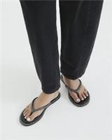 River Island Womens Sandals Black Leather Embellished Open Toe Summer Shoes