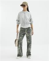 River Island Womens Straight Jeans Petite Green Relaxed Camo Trousers Bottoms - 8 Extra Short Petites