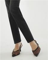 River Island Womens Court Shoes Brown Leopard Print Mesh Heeled Pointed Toe