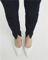 River Island Womens Slim Jeans Indigo High Rise Split Hem Trousers Pants Bottoms - 8 Long Regular
