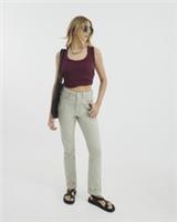 River Island Womens Mom Sculpt Jeans Green Denim Trousers Pants Bottoms - 8 Regular Regular