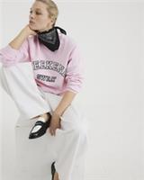 River Island Womens Sweatshirt Pink Long Sleeve Weekend Crew Neck Jumper Top - S Regular