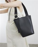 River Island Womens Bucket Bag Black Premium Large Adjustable Shoulder Strap