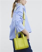 River Island Womens Tote Bag Lime Mini Embossed Grab Top Handle Popper