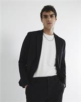 River Island Mens Suit Jacket Black Stretch Skinny Long Sleeve Outerwear Top - 38 Regular Regular