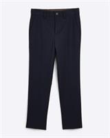 River Island Boys Suit Trousers Navy Woven fabric Button and fly Pants Bottoms - 11 Years Regular