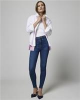 River Island Womens Skinny Jeans Blue High Waisted Bum Sculpt Trousers Bottoms - 8 Long Regular
