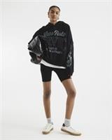 River Island Womens Cycling Shorts Black High Waisted Elasticated Waist Bottoms - 6 Regular