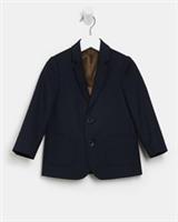 River Island Mini Boys Suit Jacket Navy Tailored Button Long Sleeve Outerwear - 18-24 Months Regular