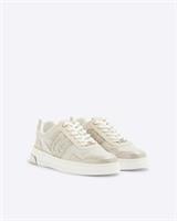 River Island Womens Trainers Pink Lace Up Ri Heel Clip casual Sneakers Shoes