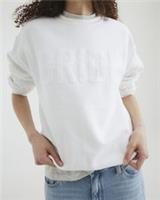 River Island Womens Sweatshirt White Long Sleeve Bride Crew Neck Jumper Top - S Regular