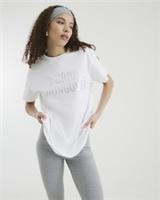 River Island Womens T-Shirt White Hungover Bride Crew Neck Short Sleeve Tee Top - M Regular