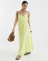 River Island Womens Maxi Dress Petite Lime Sleeveless V-Neck Sleeveless - 14 Petites