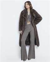 River Island Womens Trousers Khaki Flared Knit Pull On Casual Pants Bottoms - L Regular