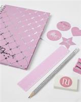 River Island Girls Stationery Set Pink Unicorn School Accessory RI Branded Gift