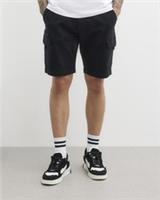 River Island Mens Cargo Shorts Black Elasticated Drawstring Waist Bottoms - 26 Regular