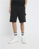 River Island Mens Carpenter Shorts Black Denim Belt Loops Pockets Bottoms - 36 Regular