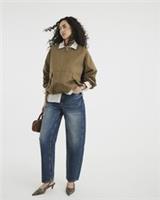 River Island Womens Barrel Jeans Blue Denim Seamed Trousers Pants Bottoms - 16 Regular Regular