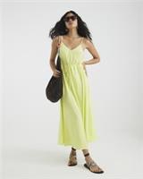 River Island Womens Maxi Dress Lime Sleeveless Tie Waist V-Neck Tie Waist - 20 Regular