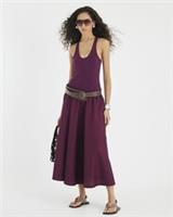 River Island Womens Maxi Dress Red Sleeveless Scoop Neck Casual Long Length - S Regular