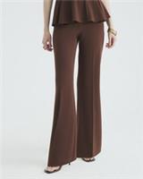 River Island Womens Flared Trousers Brown Elasticated Waistband Pants Bottoms - XL Regular