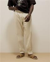 River Island Mens Trousers Beige Pull On Tapered Fit Drawstring Pants Bottoms - Large / Regular Regular
