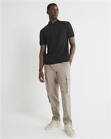 River Island Mens Cargo Trousers Beige Slim Fit Utility Pockets Pants Bottoms - 36 Regular Regular