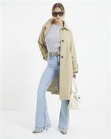 River Island Womens Flared Jeans Light Blue High Rise Tummy Hold Pants Bottoms - 12 Regular Regular