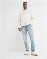 River Island Mens Slim Fit Jeans Blue Zip & Button Trousers Pants Bottoms - 28 Regular Regular