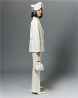 River Island Womens Blazer Cream Oversized Single Breasted Notch Outerwear Top - 10 Regular