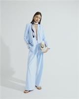 River Island Womens Blazer Blue Oversized Collared Buttons Outerwear Top - 8 Regular