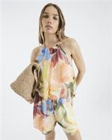 River Island Womens Playsuit Multicolour Sleeveless Floral V-Neck Outfit - 8 Regular