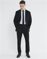 River Island Mens Suit Trousers Black Tailored Concealed Fastening Pants Bottoms - 38 Regular Regular