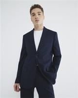 River Island Mens Suit Jacket Navy Tailored Collared Notch Lapels Outerwear Top - 40 Regular Regular
