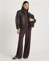 River Island Womens Wide Leg Trousers Brown Cosy Wide Ribbed Pants Bottoms - S Regular