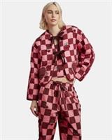 River Island Womens Cherry Jacket Nephthys Pink Checkerboard Outerwear Top - S Regular