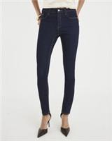River Island Womens Skinny Jeans Blue Denim Mid Rise Trousers Pants Bottoms - 18 Short Regular