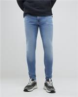 River Island Mens Jeans Blue Spray On Super stretch Trousers Pants Bottoms - 32 Regular Regular