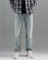 River Island Mens Straight Leg Jeans Blue Denim Fabric Trousers Pants Bottoms - 36 Regular Regular