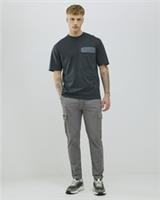 River Island Mens Cargo Trousers Grey Skinny Fit Drawstring Pants Bottoms - M / Regular Regular
