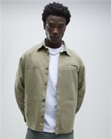 River Island Mens Overshirt Green Long Sleeve L'espoir Graphic Long Sleeve Top - L Regular