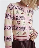 River Island Womens Cardigan Nephthys Pink Aprs Ski Long Sleeve Jumper Top - L Regular