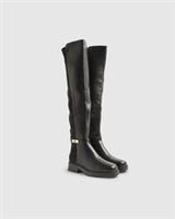 River Island Womens Over The Knee Boots Black Wide Fit Riding Round Toe Shoes