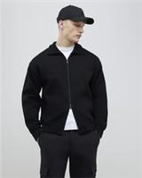 River Island Mens Jacket Black Slim Fit Zip Through Zip Collared Outerwear Top - M Regular