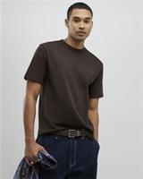 River Island Mens T-Shirt Brown Regular Fit Crew Neck Short Sleeve Tee Top - M Regular
