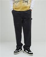 River Island Mens Trousers Grey Loose Fit Corduroy Pull On Pants Bottoms - M Regular