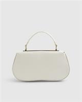 River Island Womens Tote Bag Cream Small Snake RI Branded Grab Top Handle