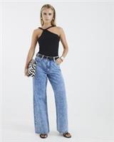 River Island Womens Straight Leg Jeans Petite Blue Relaxed Trousers Bottoms - 6 Extra Short Petites